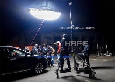 HMI Lighting Sourse Helium Filled Lighting Balloons Floating In Air For Film TV Shooting