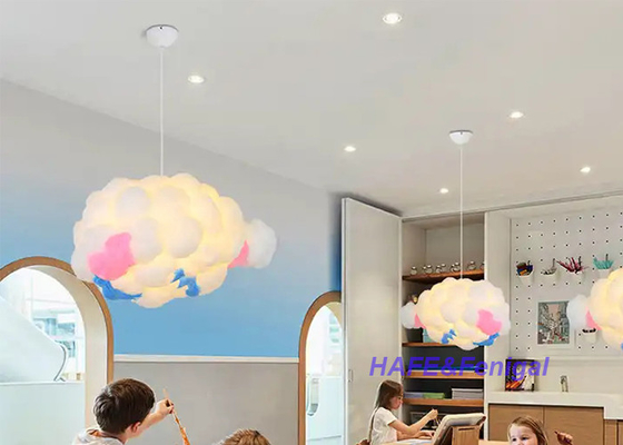 Cute Pendant Light Cloud Chandelier Cotton Clouds Shape Hanging Light For Home Decor