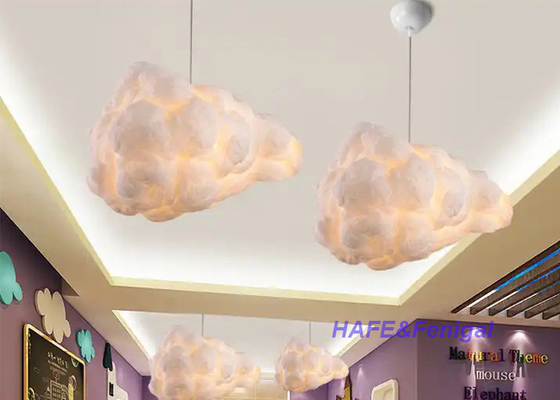 Cute Pendant Light Cloud Chandelier Cotton Clouds Shape Hanging Light For Home Decor