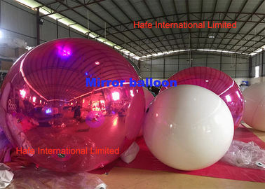 習慣2m巨人の祝祭ポリ塩化ビニール ピンクのでき事の装飾のための膨脹可能なミラーの気球