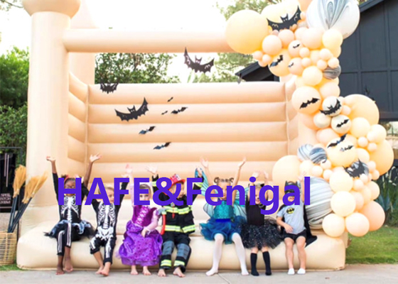 Activity Wedding Inflatable Jumping Castle Pastel Bounce House White PVC