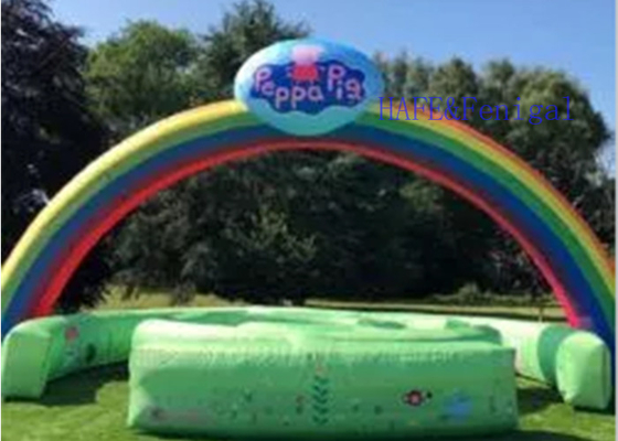 Customize Inflatable Airtight Arch Gate Archway With Logos For Race Advertising