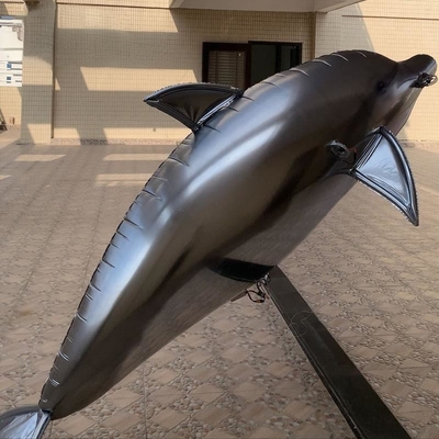 Inflatable Remote Control Air Film Whale And Dolphin Models For Mall Opening Events