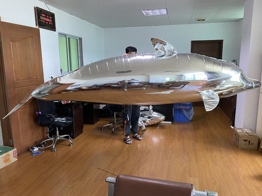 Inflatable Remote Control Air Film Whale And Dolphin Models For Mall Opening Events