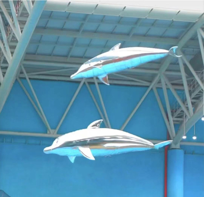 Inflatable Remote Control Air Film Whale And Dolphin Models For Mall Opening Events