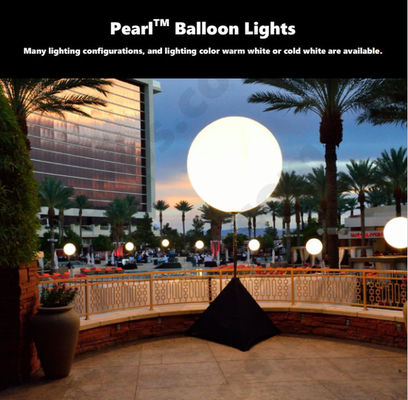 400W Inflatable LED White Sphere Event Lighting Balloon Customized For Sale