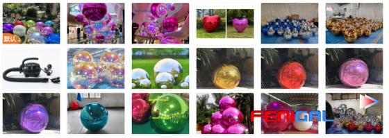 Inflatable Mirror Ball Spheres 15-158 Inch Mirror Ball Balloons For Parties And Shopping Mall Sales
