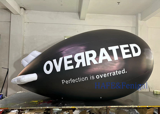 Outdoor Lift Off Advertising Helium Balloon Inflatable Blimp With LED Light