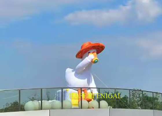Customized Giant 3m Inflatable Cartoon Goose Balloon For Events Decor Or Advertising