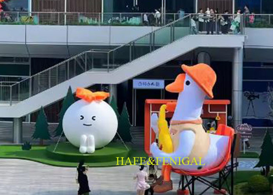 Customized Giant 3m Inflatable Cartoon Goose Balloon For Events Decor Or Advertising