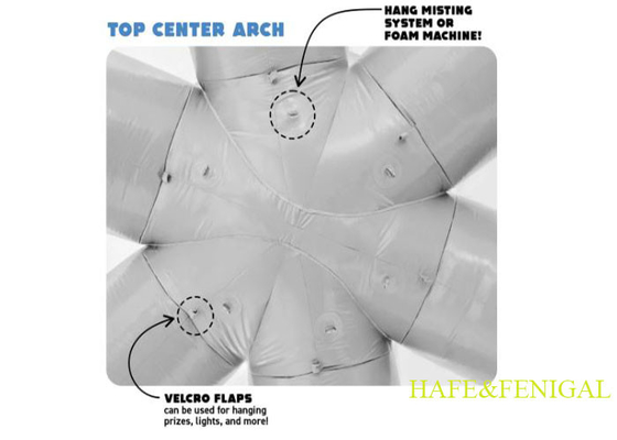 Customized 20ft Inflatable Spider Tent  With Velcro To Add Banners For Outdoor Events