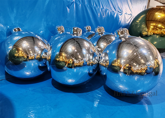Giant Christmas Festival Atmosphere Decoration Inflatable Mirror Ball Support Customized Size and Color