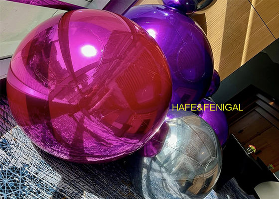 Pink Purple Gold Durable Dual-Layer PVC Reflective Mirror Balloons For Christmas