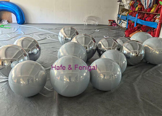 Double-Layer White Inflatable Mirror Balloons: Elevate Your Space with Elegant Ambiance