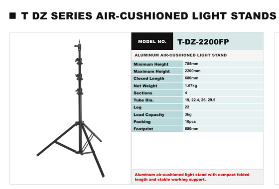 Foldable Tripod Light Stand Providing Stable Support For Photography Lights And Accessories With Lightweight Portability