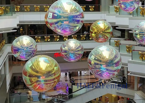 Decorative Sphere Inflatable Mirror Ball Custom Large PVC Various Colors 3m