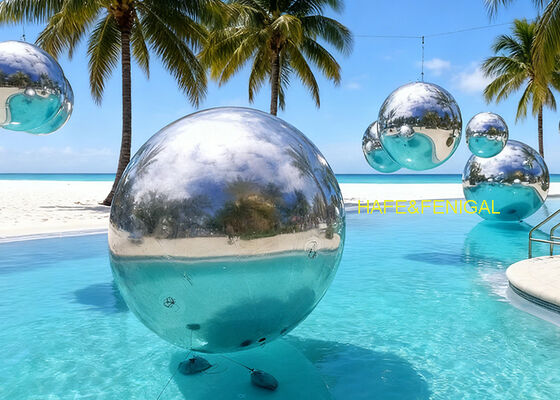 PVC Silver Mirror Balloons For Luxury Pool Parties, Weddings, Photo Shoots