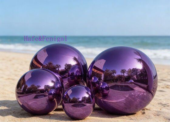 視覚装飾とディスプレイ用のメタリックな輝きの大型インフレータブルミラー球