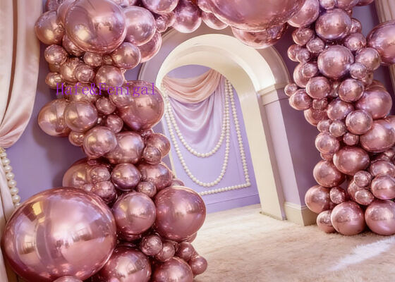 装飾用高輝度金属表面のPVC充気鏡気球