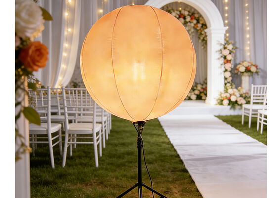 400W DMX コントロール 充気式 LED ライトバルーン オーダーメイド ロゴ付き 屋外イベント