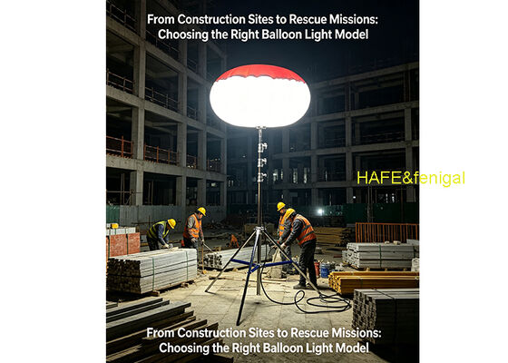 400W LED バルーンライト ポータブル三脚付き 災害・緊急照明用