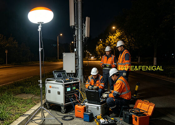 SUN LED80SP ポータブル LED バルーンライト 80W LED フレームフリー照明と移動作業のためのAC/DC電源互換性