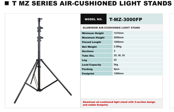 Foldable Tripod Light Stand Providing Stable Support For Photography Lights And Accessories With Lightweight Portability
