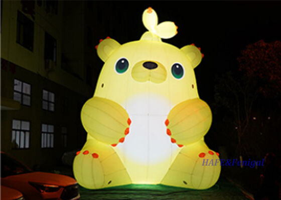 6m LED照明式 充気式 スプルーットベア 室外イベント用のカスタマイズ可能なデザイン