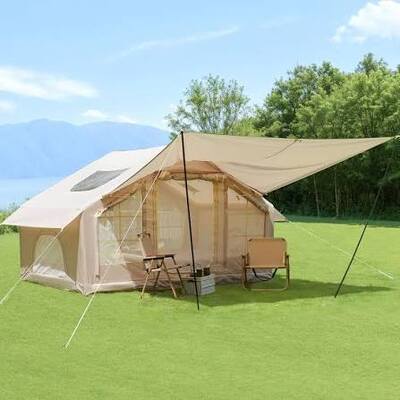 インフレータブルエアテント 軽量で耐久性のあるシェルター。屋外広告、フェスティバル、キャンプ、ハイキング、スポーツ、緊急時に最適