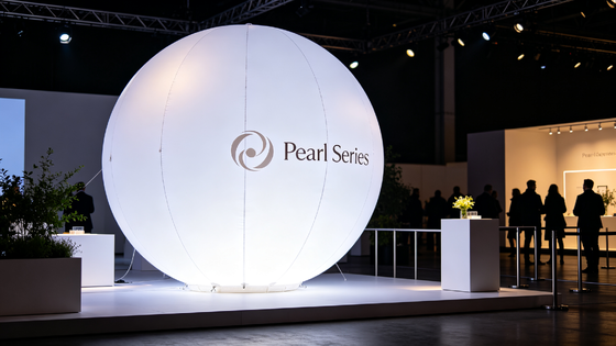 パールシリーズのLEDバルーンライト 6万lmの輝きのない照明とDC電池互換性