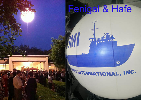 Floating 20m 2000W Halogen Lamp 2.3m Helium Balloon Lights